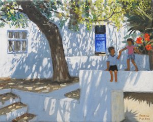 Blue door, Mykonos, Greece, 2024 by Andrew Macara