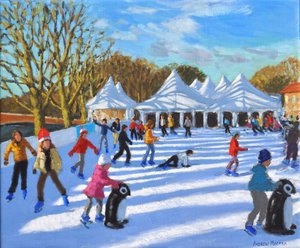 Bright Morning, Hampton Court Palace Ice Rink, London by Andrew Macara