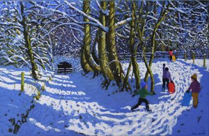 Going sledging, Calke Abbey