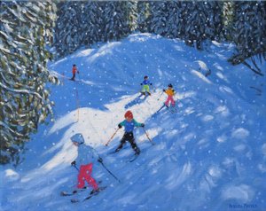Ski school. Samoens, Grand Massif, France, 2021