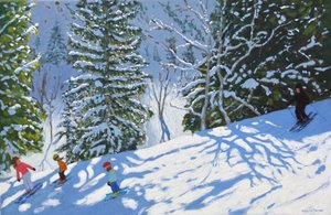 Skiing Courchevel to La Tania
