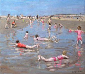 Wet sands, West Wittering by Andrew Macara