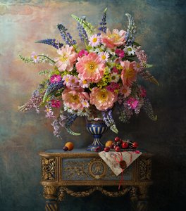 Opulent Peony Still Life