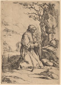 The Kneeling Hermit Facing Right