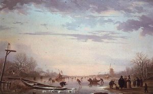 Winter Skating Scene