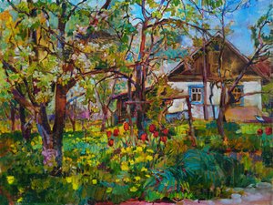 Blooming Country House by Andrii Kutsachenko