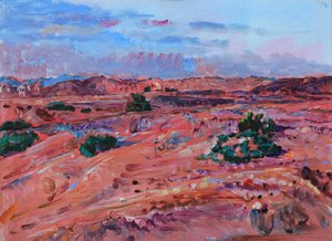 Red Desert Horizon by Andrii Kutsachenko