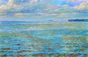 Tranquil Blue Seascape