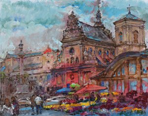 Vibrant City Market by Andrii Kutsachenko