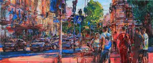 Vibrant City Street