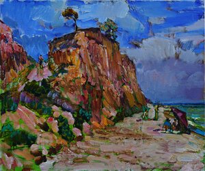 Vibrant Coastal Cliffs