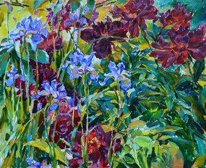 Vibrant Floral Garden by Andrii Kutsachenko