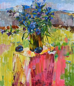 Vibrant Garden Still Life by Andrii Kutsachenko