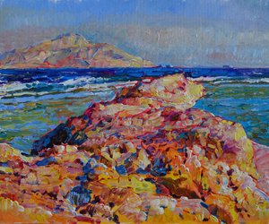 Vibrant Rocky Coast