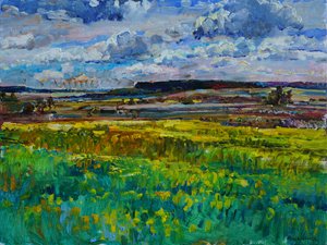 Vibrant Summer Fields by Andrii Kutsachenko