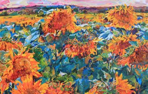 Vibrant Sunflower Field