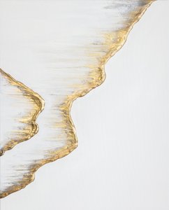 Flowing Gold Abstract