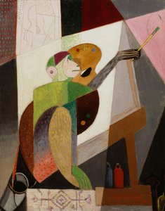 The Monkeys No. 2 (Monkey Painter) by Ángel Zárraga
