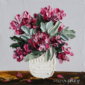 Vibrant Floral Still Life by Angela Hawkey