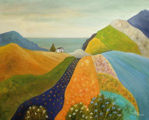 Colorful Coastal Landscape