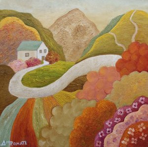 Colorful Hillside Home