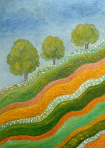 Colorful Rolling Hills by Angeles M. Pomata