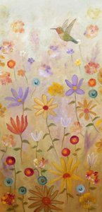 Happy Hummingbird Garden by Angeles M. Pomata