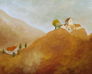 Hillside Village Charm by Angeles M. Pomata