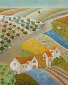 Idyllic Village Scene