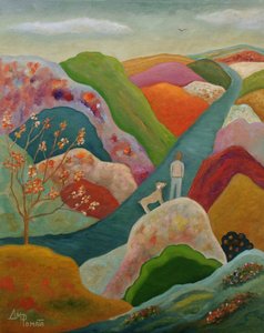 Journey Through Vibrant Hills by Angeles M. Pomata