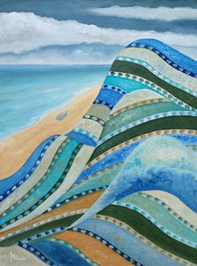 Serene Beach Patterns by Angeles M. Pomata