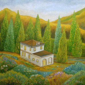 Tuscan Hillside House