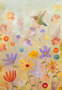 Whimsical Hummingbird Garden