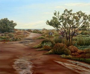 Winding Coastal Path by Angeles M. Pomata