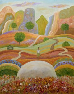 Woman on Dreamy Path by Angeles M. Pomata