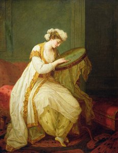 lady in a turkish dress kauffman Woman, 1773 by Angelica Kauffmann: Fine art print turkish traditional dress female