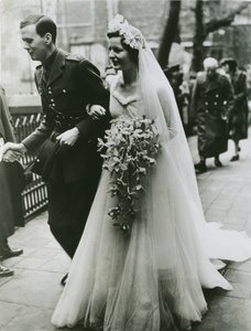 Wedding of Lord Andrew Cavendish and the Hon. Deborah Mitford in London