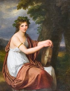 Portrait of a Young Woman Dressed as a Bacchante