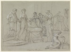 Bride and Groom Entering a Bridal Chamber by Angelica Kauffmann