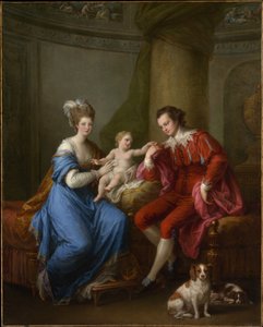 Edward Smith Stanley, Twelfth Earl of Derby, Elizabeth, Countess of Derby, and Their Son by Angelica Kauffmann