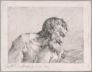 Old Man Reading by Angelica Kauffmann