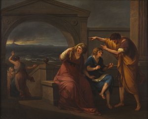 Pliny the Younger and his Mother at Misenum, 79 A.D. by Angelica Kauffmann