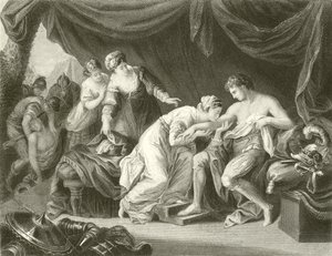 Poison Sucked from the Wound of Prince Edward by His Consort Eleanor by Angelica Kauffmann