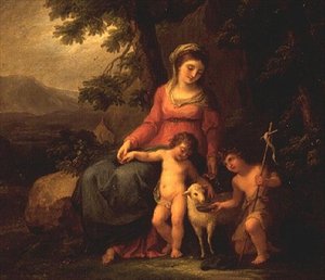 The Virgin Mary with the Christ Child and St. John the Baptist by Angelica Kauffmann