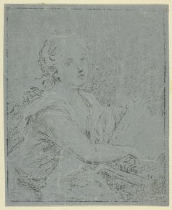Woman at Spinet by Angelica Kauffmann