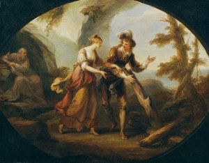 Miranda and Ferdinand by Angelica Kauffmann