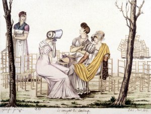 Les Ennuyés de Lonchamp, March 1806 by Angelo (after) Garbizza