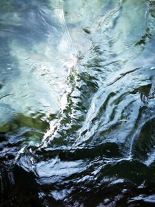 Blue Green Fluid Motion by Angelo Cerantola