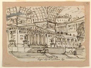 Stage Design, Royal Palace in Classical Style