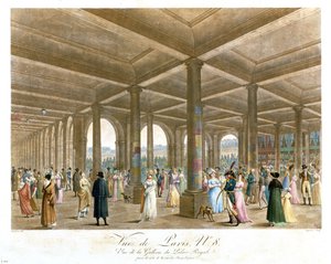 Arcade of the Palais Royal, Engraved by Coquerel